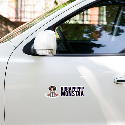 🔥 RRRAPPPP MONSTAA – Large Bumper Sticker (15″×3.75″) 💜