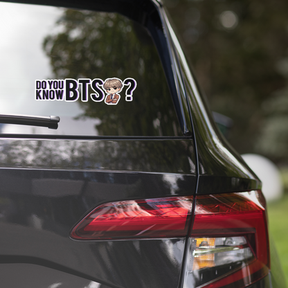 🔥 DO YOU KNOW BTS? – Large Bumper Sticker (15″×3.75″) 💜