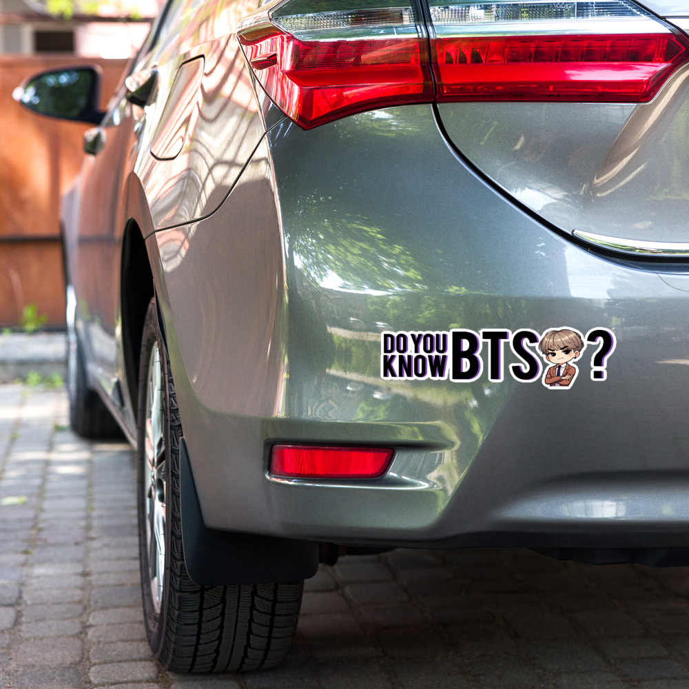 🔥 DO YOU KNOW BTS? – Large Bumper Sticker (15″×3.75″) 💜