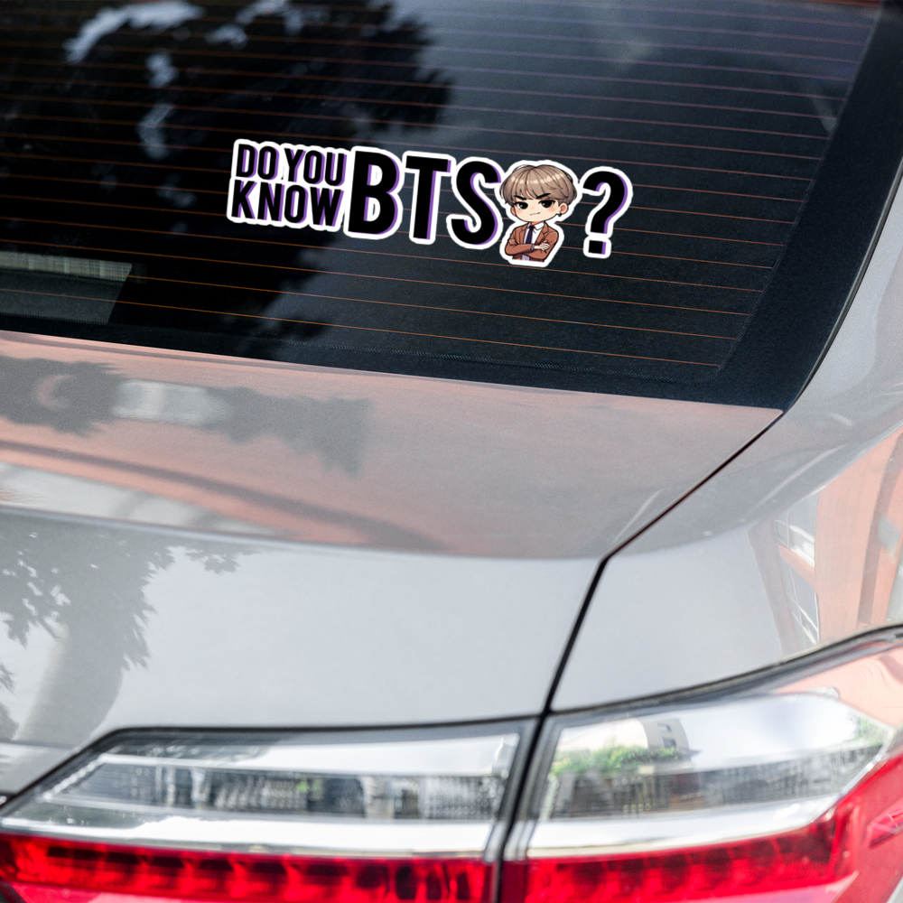 🔥 DO YOU KNOW BTS? – Large Bumper Sticker (15″×3.75″) 💜