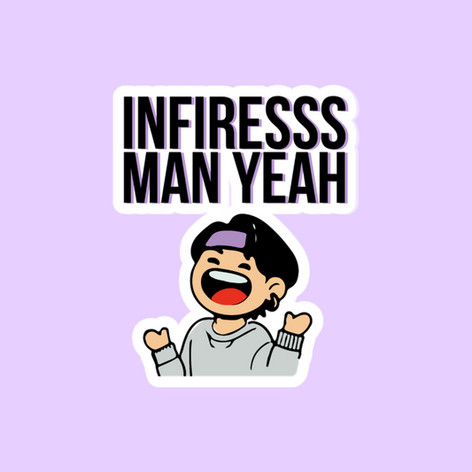 🔥 INFIRESSS MAN YEAH – Hype BTS Sticker 💜🔥