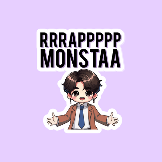 🔥 RRRAPPPP MONSTAA – Epic BTS Sticker 💜🎤