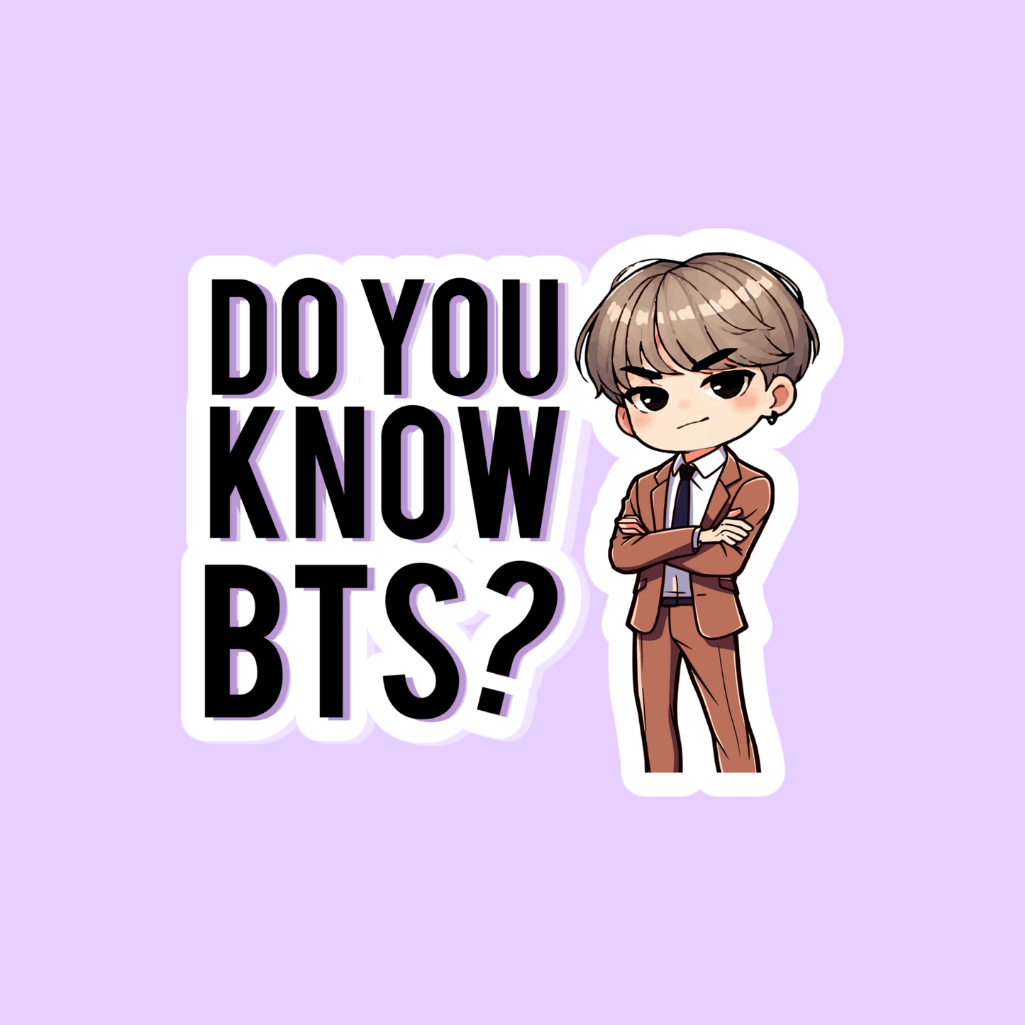 Do You Know BTS? SUGA Sticker 💜